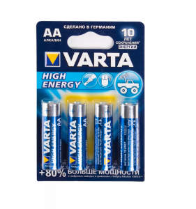 Батарейка VARTA 4906 High Energy Mignon 1.5V (щелочь) LR6 АА 4шт.