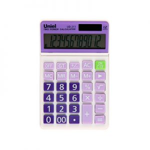 211L Калькулятор Uniel UD-211L (лиловый) 12 разр.