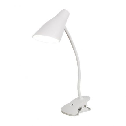 Лампа настольная TLD-563 White-LED-360Lm-4500К-Dimmer-5W цвет-белый, сенсор, от сети