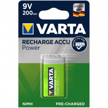 Аккумулятор VARTA 56722 Power Play 9V E-Block 200mAh 8,4V-6F 22 1шт.