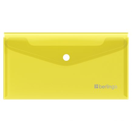 Конверт с кнопкой С6 Berlingo, 200мкн, желтая, EFb06305