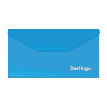 Конверт с кнопкой С6 Berlingo, 200мкн, синяя, EFb06302