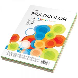 Бумага цветная OfficeSpase 10 цветов 200л-пач МС_38237