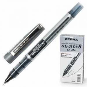 Ручка Zebra Roller DX5, черная