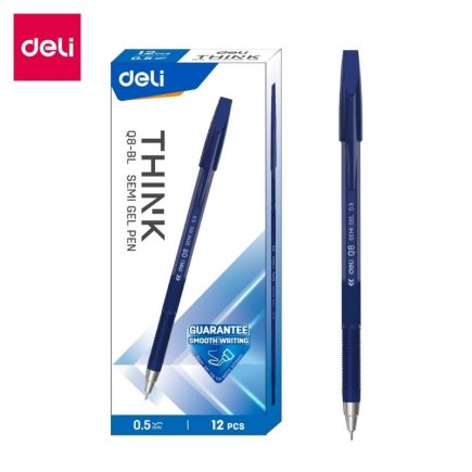 Ручка гелевая DELI Q8-BL 0,5 мм, синяя