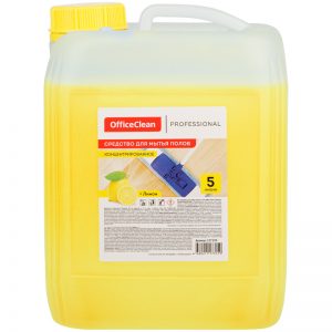 Средство для мытья полов OfficeClean Proffesional Лимон, концентрат, канистра, 5л 257299