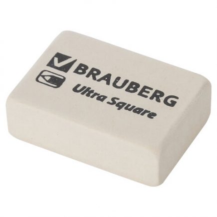 Ластик BRAUBERG Ultra Square, прямоугольный, натуральный каучук