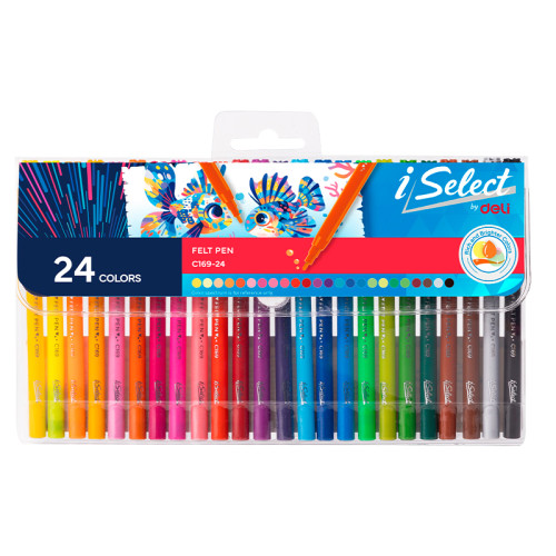 Фломастеры 24 цв. Deli i Select 044-C169-24