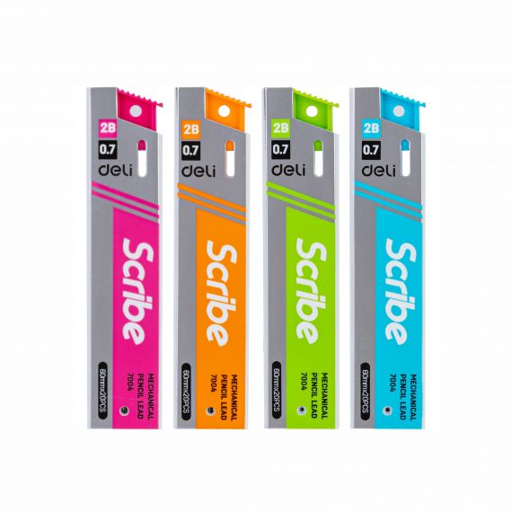 Грифели 0,7 мм 2B Deli 7004