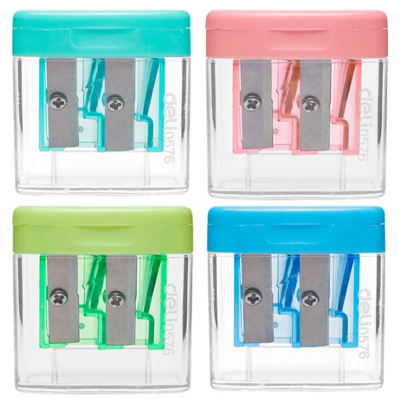 Точилка с контейнером Deli Comico 2 отверстия 044-0576