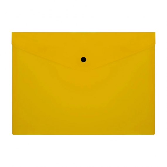 Конверт с кнопкой A4 СТАММ,150мкн, желтая, ММ-30682