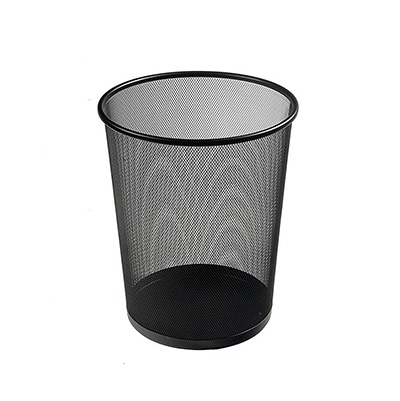 Корзина для бумаг металлическая 26-24см ON-3515B черная