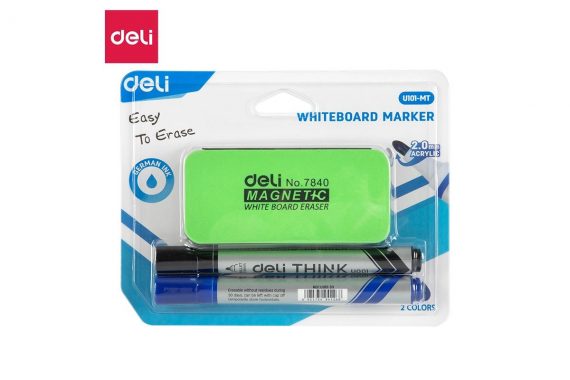 Набор маркеры и губка для доски Deli, 044-U101-MT