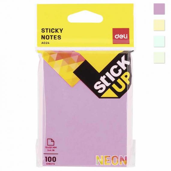 Постик 76-101 мм 100л Deli Neon A02402