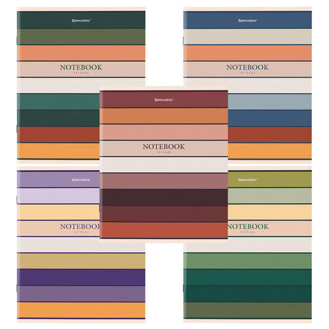 Тетрадь А5 48л, клетка, BRAUBERG LINE, 404364