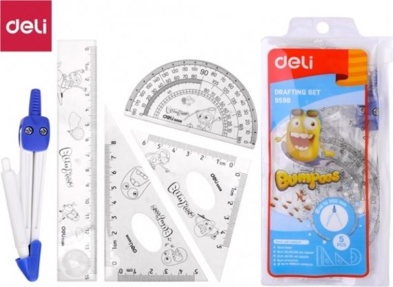 Готовальня Deli 5 предметов 9598