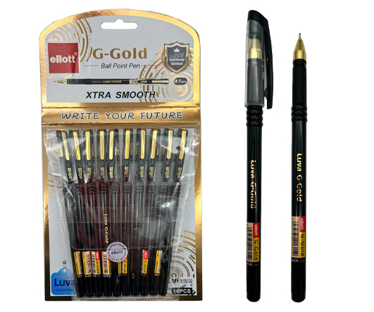 Ручка Ellot Luva G-Gold 0.7 черная