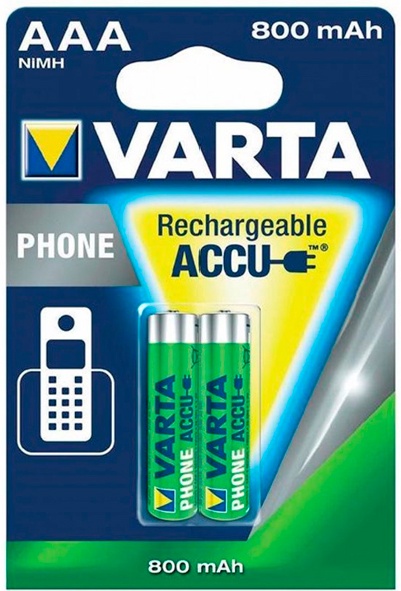 Аккумулятор VARTA 800mAh 1.2V-HR03-AAA 2шт