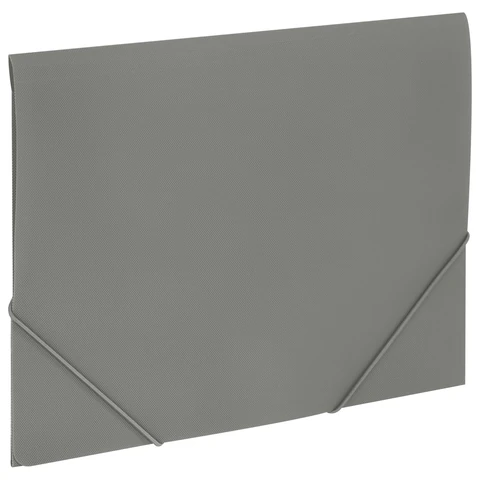 Папка на резинках BRAUBERG-Expert серая А4, 500 мкр, 273041