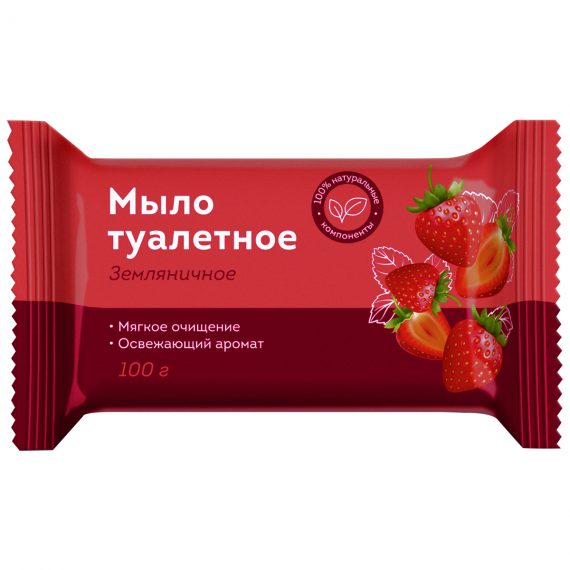 Мыло туалетное 100 гр Земляничное 340312