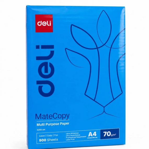 Бумага офисная DELI 70гр.MateCopy А4